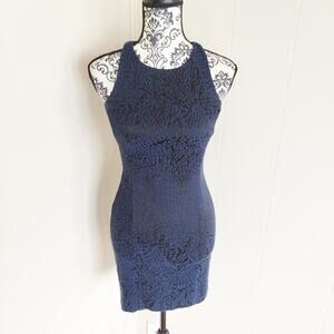 Intermix Bodycon High Neck Mini Dress